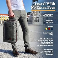 Cabin Max Kézipoggyász Hátizsák 40x20x25 cm Ryanair Wizz Air EasyJet Utazási Táska Manhattan 20L Fekete 5