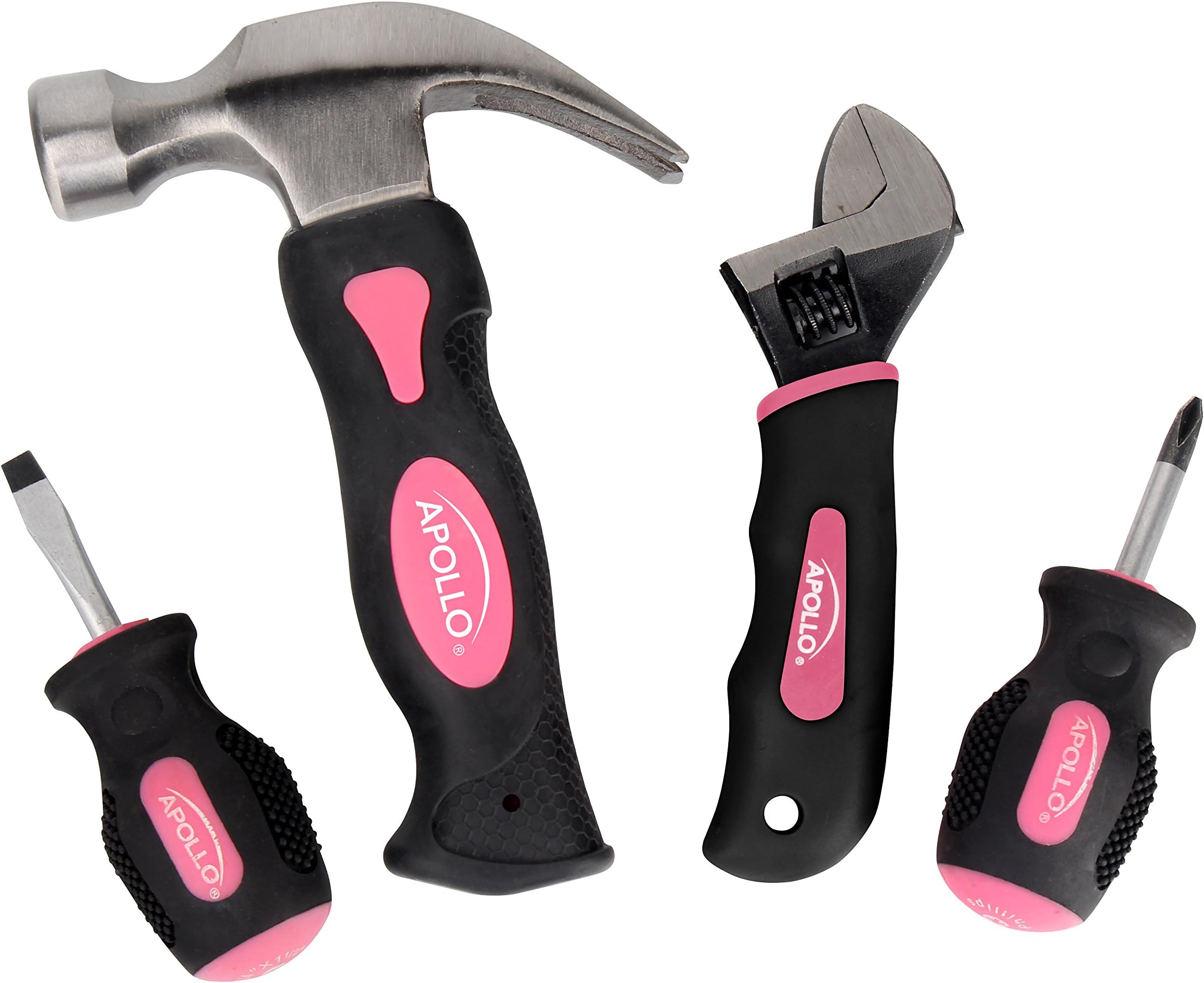 Apollo Precision Tools DT0240P Stubby Set, Pink, 4-Piece, Donation Made to Breast Cancer Research