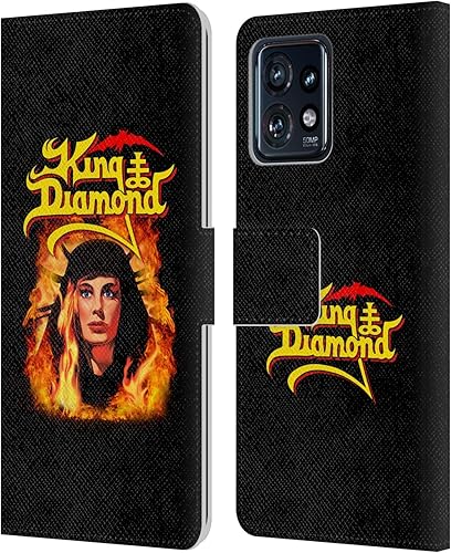 Miniatura 7 de Head Case Designs Officially Licensed King Diamond Puppet Master Face Poster Leather Book Wallet Case Cover Compatible with Motorola Moto Edge 40 Pro