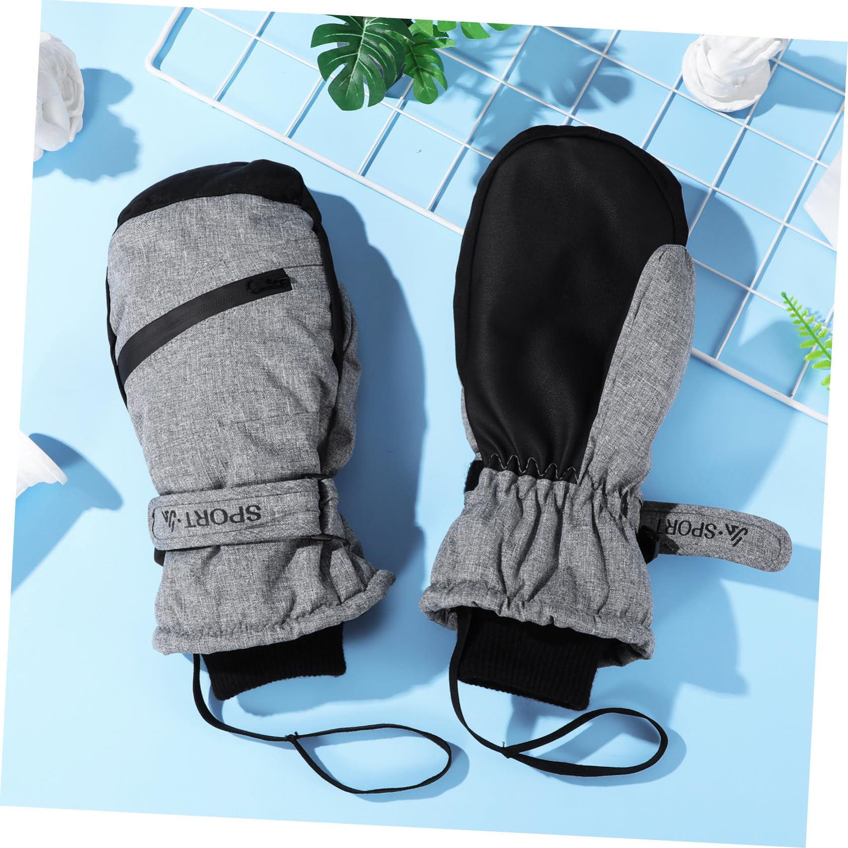 VICASKY Moufles de Ski D’Hiver XL, 1 Paire, Imperméables et Coupe-Vent
