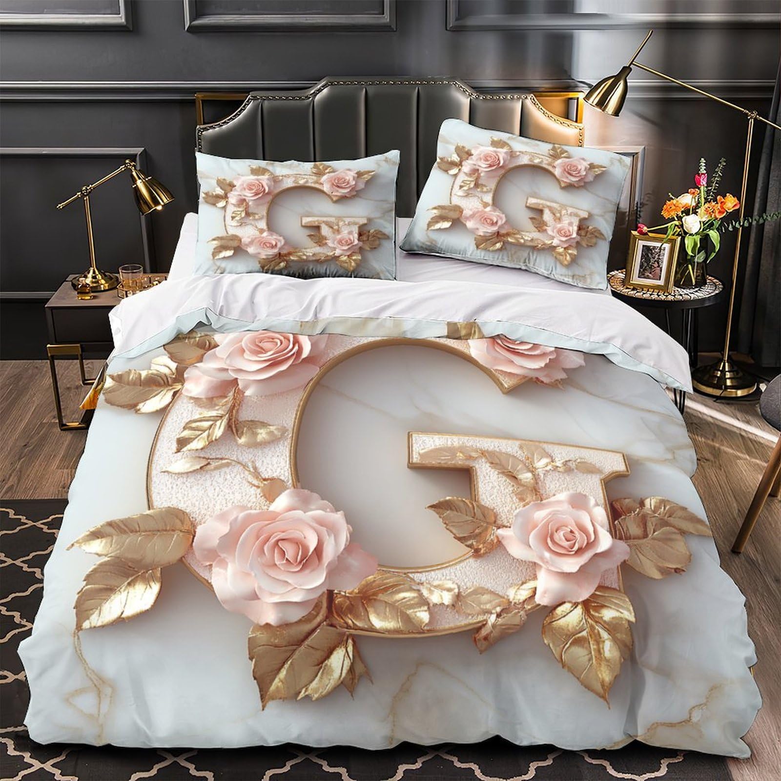 Housse de couette Colisée romain super king 260x220 parure de lit soir