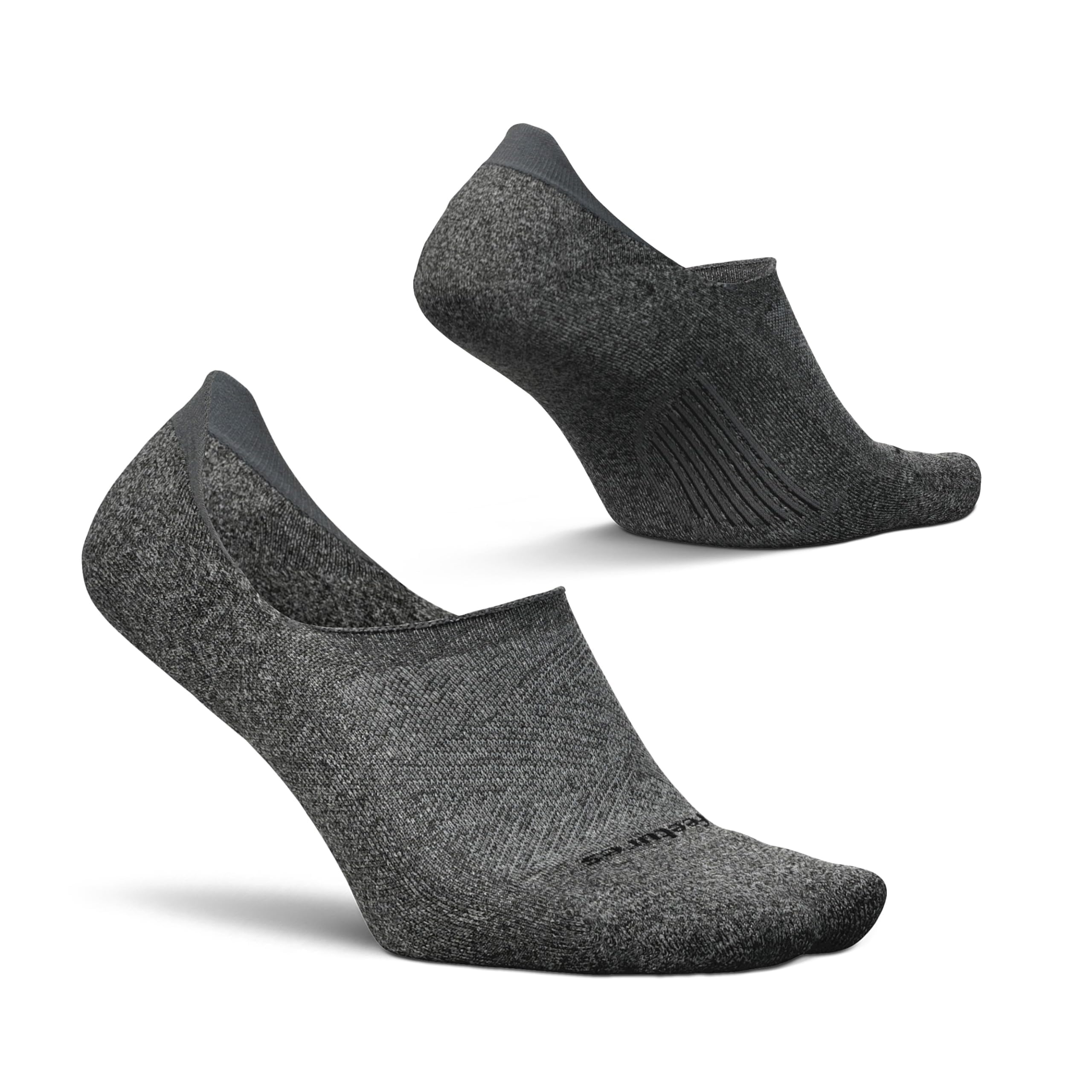Feetures Elite Light Cushion Invisible - Running Socks for Women and Men - Athletic Compression Socks - Moisture Wicking - M, New Gray (1 Pair)