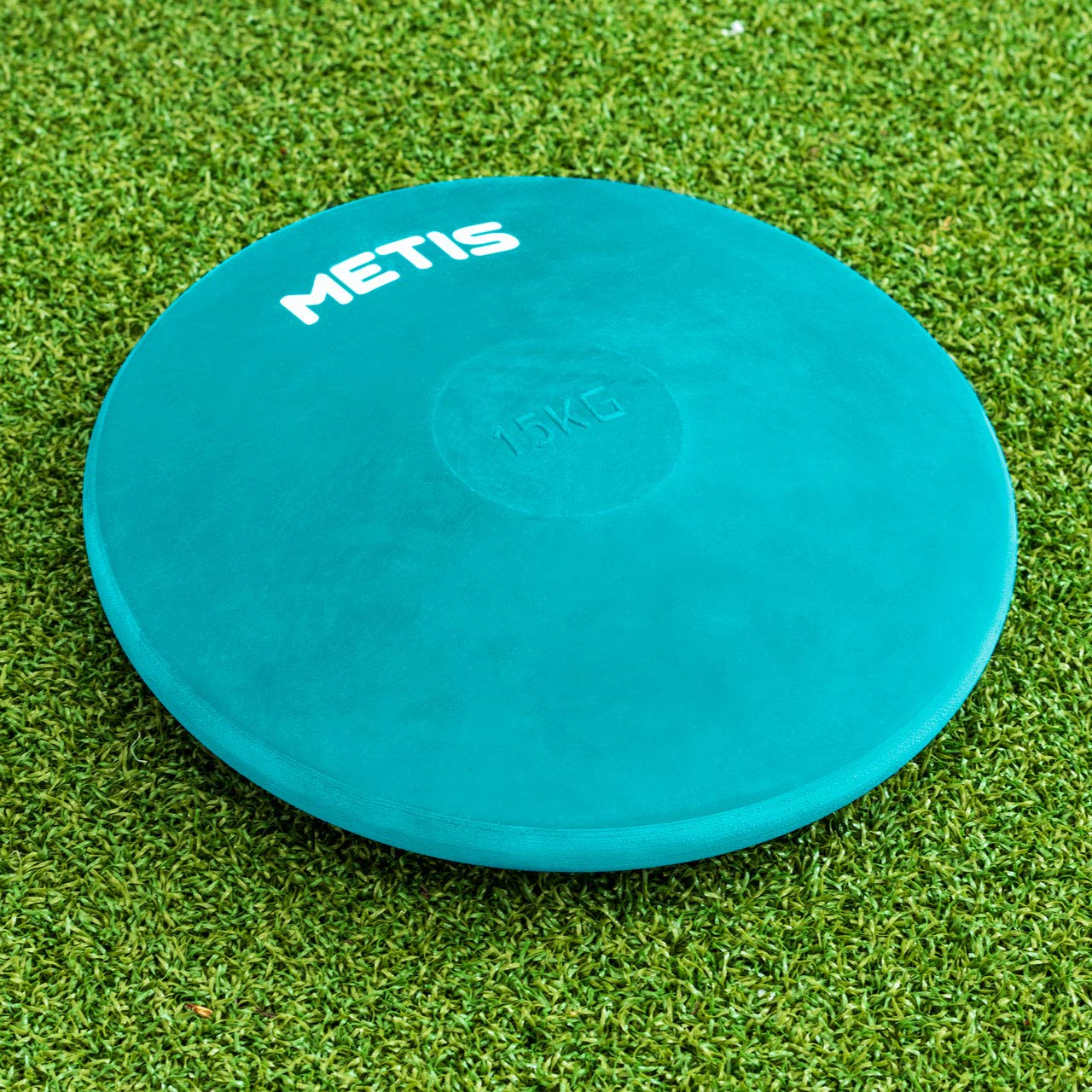 METIS Disco de goma para entrenamiento 1,5 kg verde