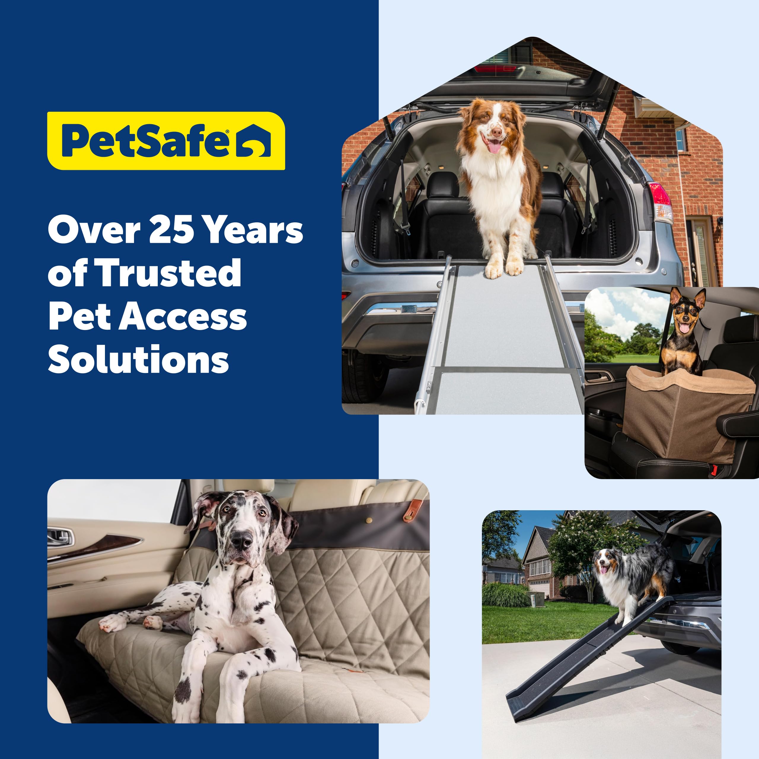 Solvit PetSafe Happy Ride Hunderampen-Adapter – Sichere Seitentür Einstiegsunterstützung – Tragbarer Rampen-Adapter für Autos, SUVs & LKWs – Praktische Haustiereinstiegsunterstützung – Langlebiger