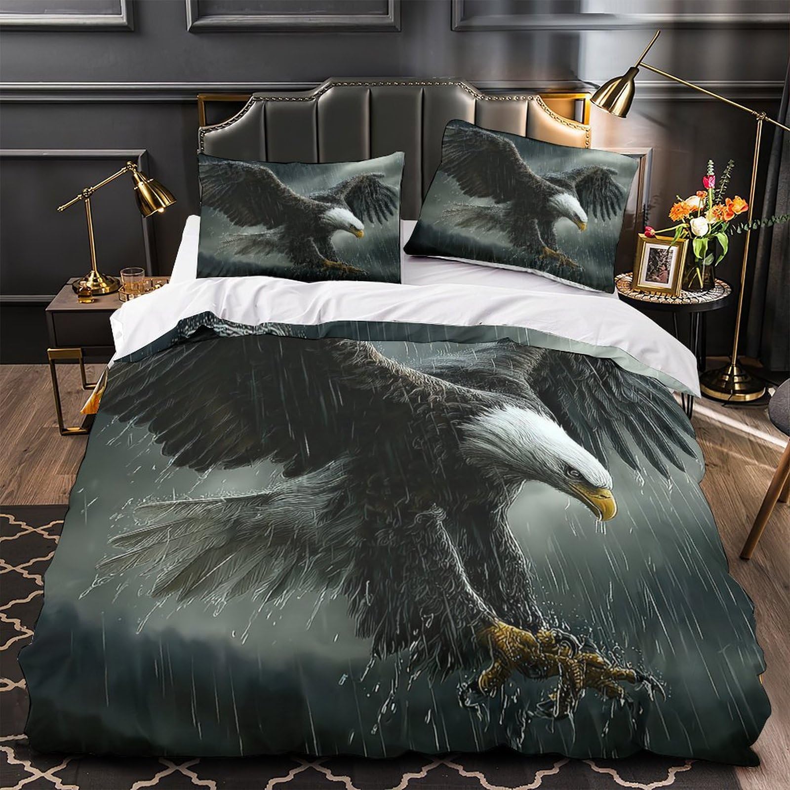Housse de couette attrape-rêves hypoallergénique douceur king size