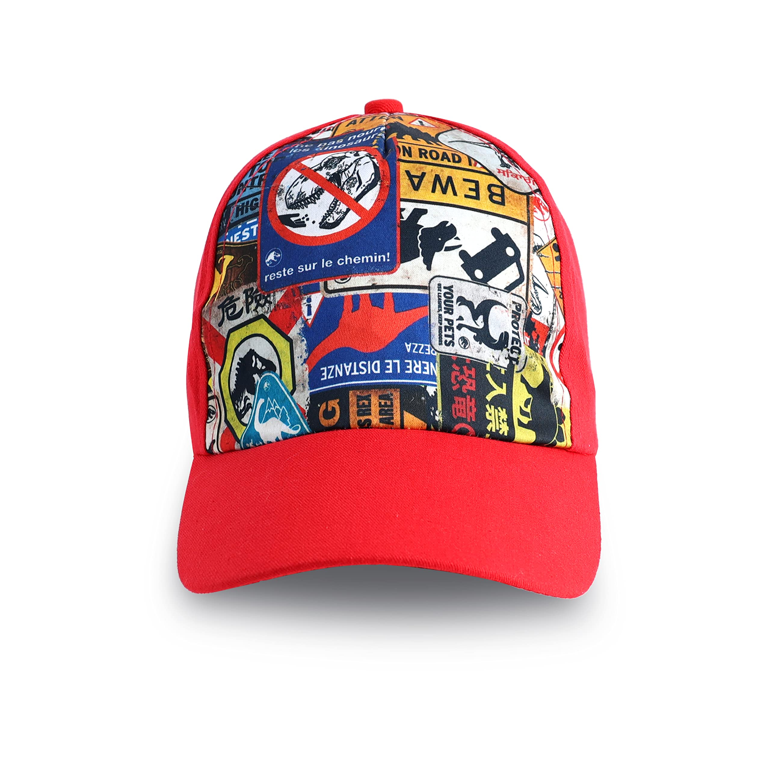 Jurassic World Dominion Character Toddler Boys Cotton Baseball Cap Age 3 10 Adjustable Strap Official Product, Multicolor, TRHA22975, Caps, One Size