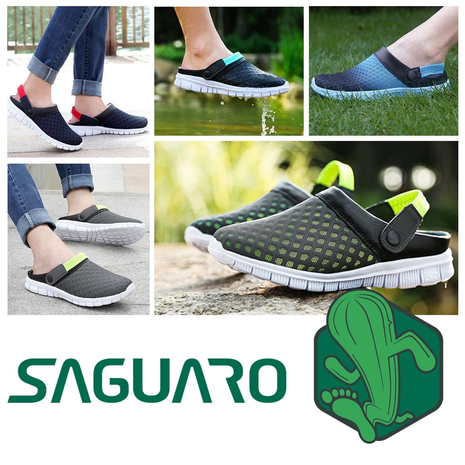 SAGUARO Sabots Sandales Respirant Chaussures de Jardin pour Hommes Femmes