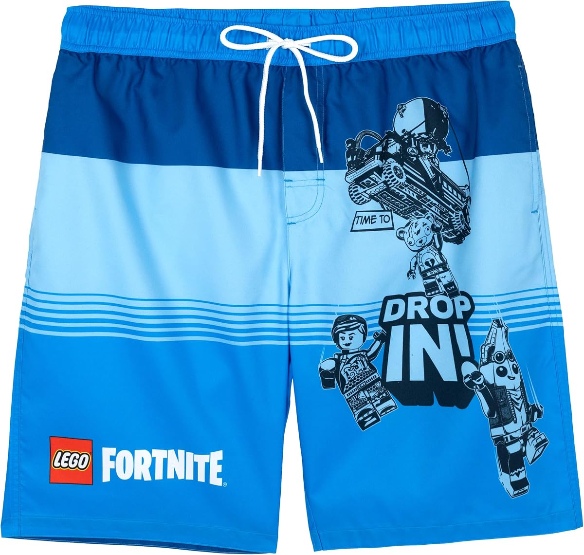 LEGO Fortnite Adult Swim Trunks Bathing Suit UPF 50+ Sizes (Small - 2XL)