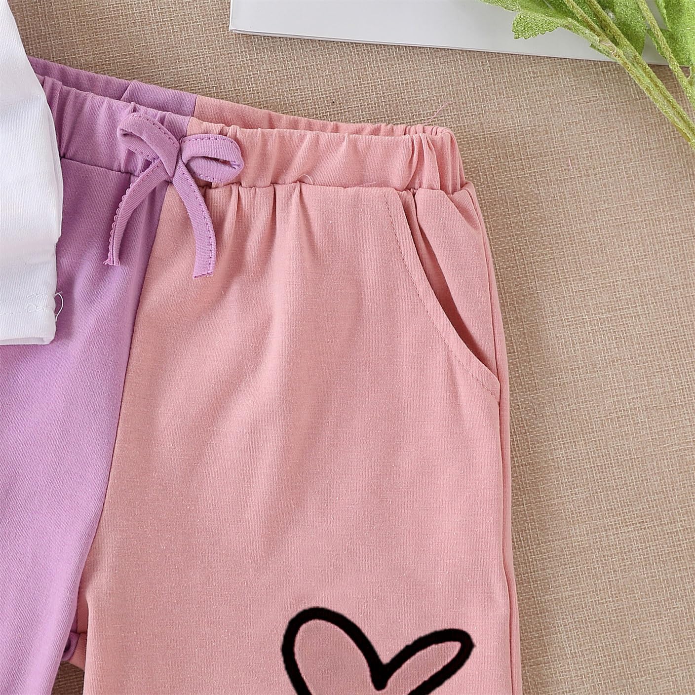 Toddler Kids Girl Clothes Floral Letter Graphic Top + Shorts 2PC Girls Summer Short Set - Image 6