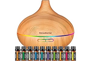 InnoGear Aromatherapy Diffuser & Essential Oils Kit: Enhance Your Home with Tranquility and Scents