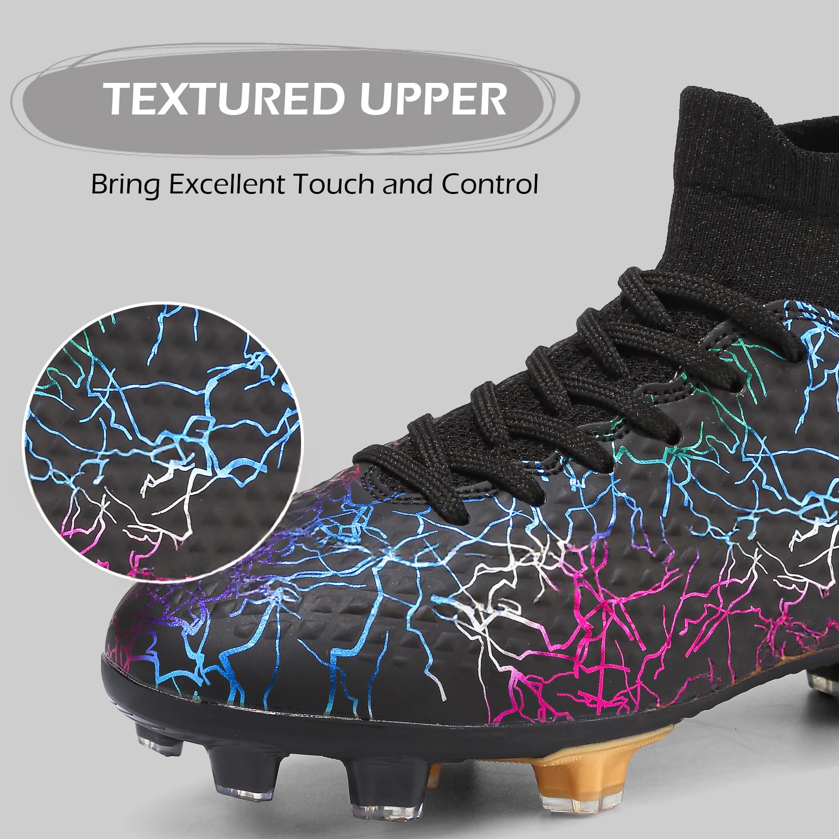 PiDaGlobal Scarpe da Calcio Bambini e Ragazzi Tacchetti da Professionali attività all'aperto Scarpe per Competizioni e Allenamento Scarpe da Calcetto per Adolescenti
