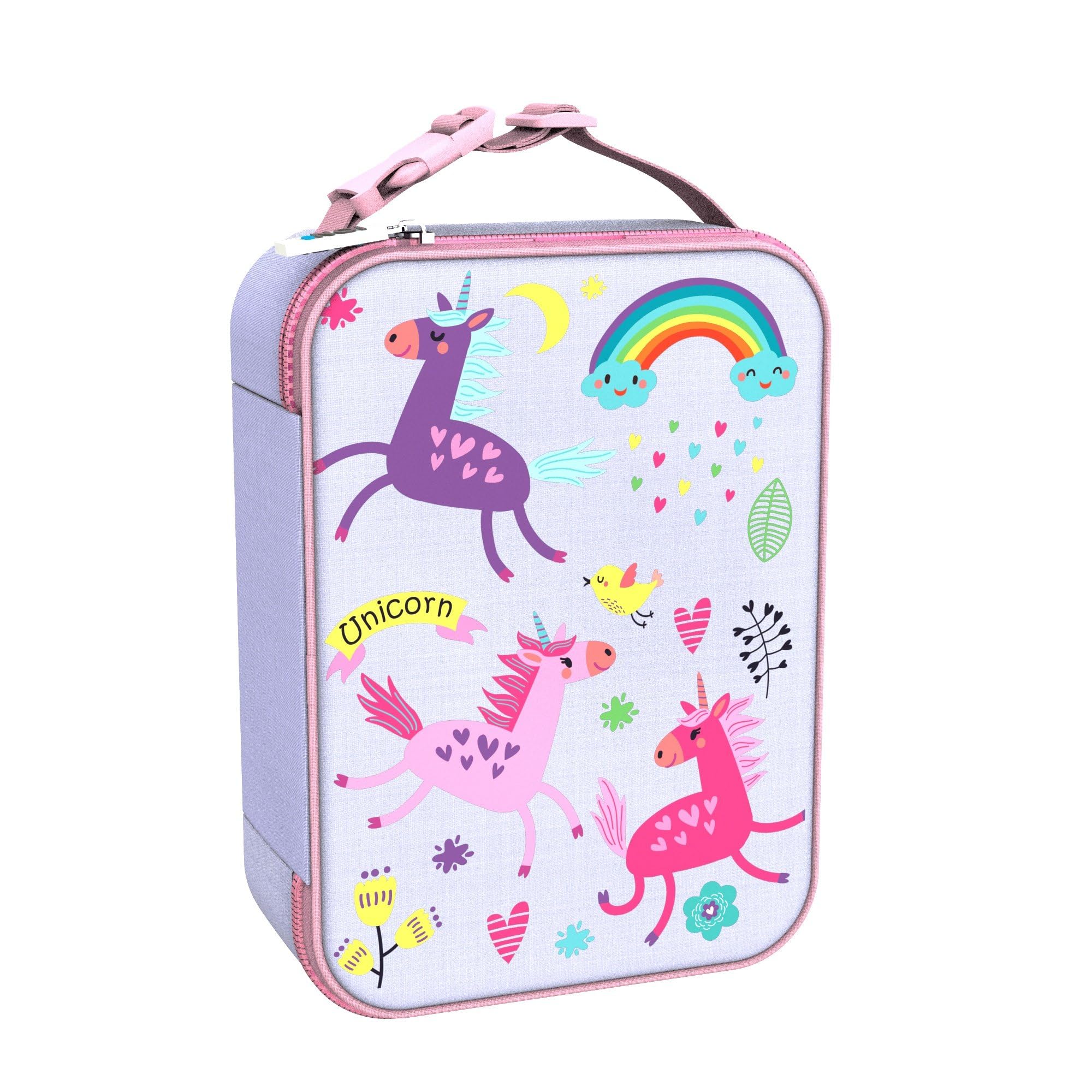 ion8 Premium Lunch-Tasche, 3-Seitiger Reißverschluss, Flaschen-Netztasche, Namensschild, Lebensmittelechte Isolierung, Abwischbar, Waschmaschinenfest