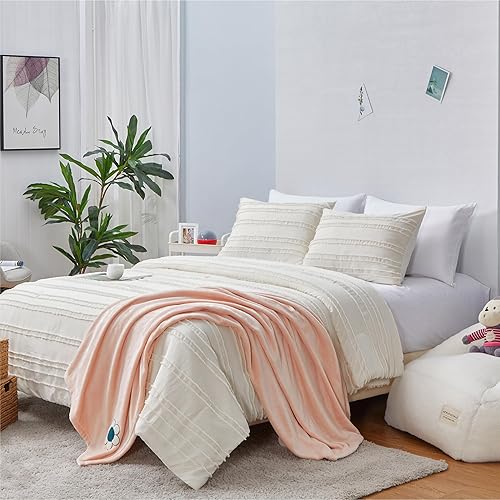 Miniatura 6 de Aeropostale Eloise - Juego de edredón de 2 piezas para dormitorio y funda a juego, individual, marfil