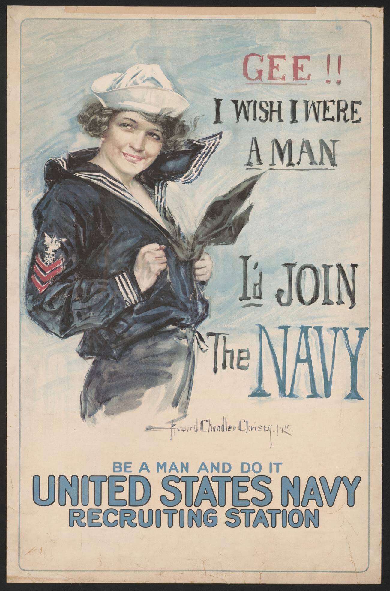 Home Comforts - Gee!! I wish I were a man - Vivid Imagery Laminated Poster Print - 20 Inch by 30 Inch Laminated Poster With Bright Colors