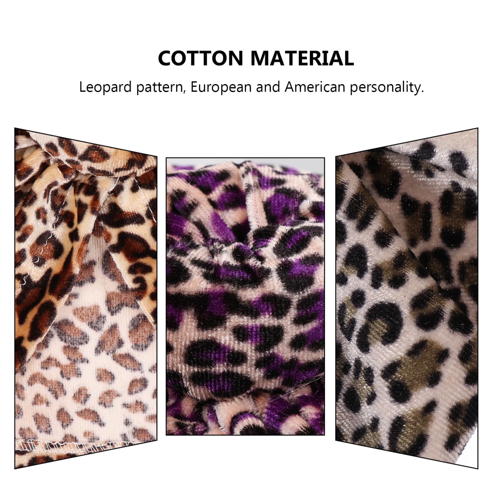 BESTYASH Gorro con Estampado De Leopardo para Niños Diadema De Bebé Gorro Recién Nacido Sombreros De Niña Recién Nacida Diadema Recién Nacida Hijab del Bebé Algodón