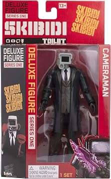 Skibidi Toilet Deluxe Figure Photographer Collection Figure Officially Licensed Toilet Goods, Black