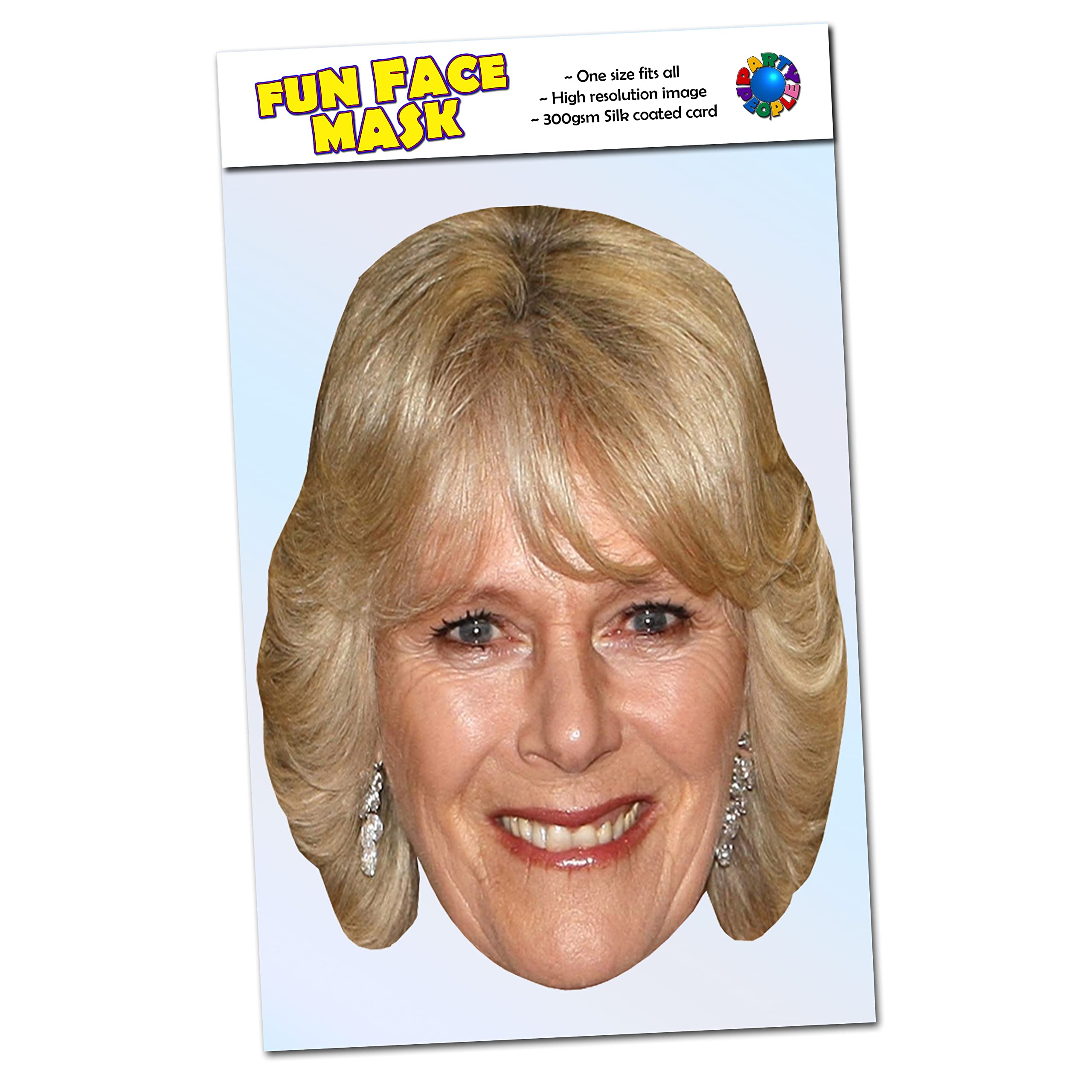 Party People 1 x Camilla Duchess Of Cornwall - Celebrity Face Mask - Ready To Wear - Camilla