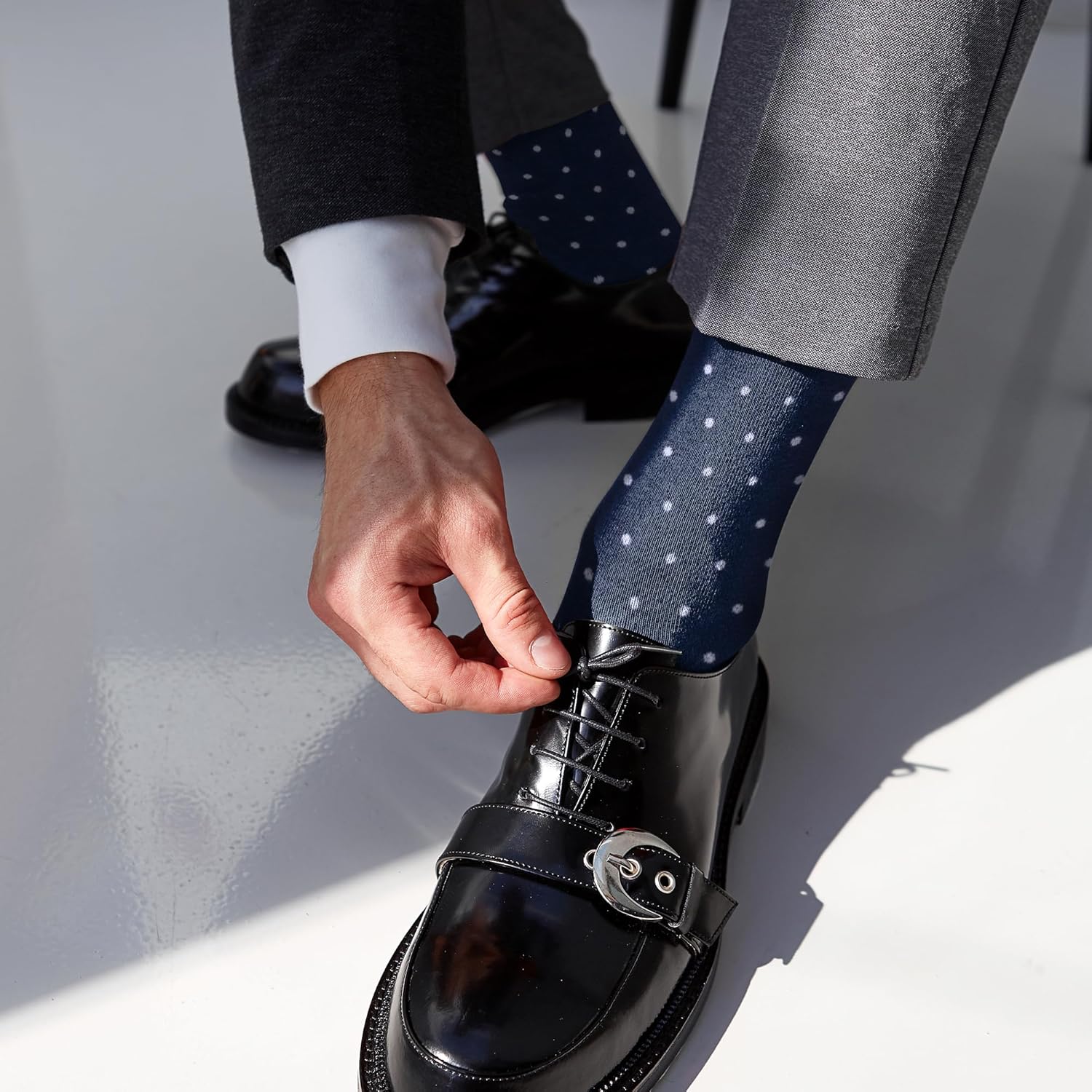 Parquet 12 Pack Dress Socks for Men- Fancy Argyle and Classic Pattern Dress Socks - Image 2