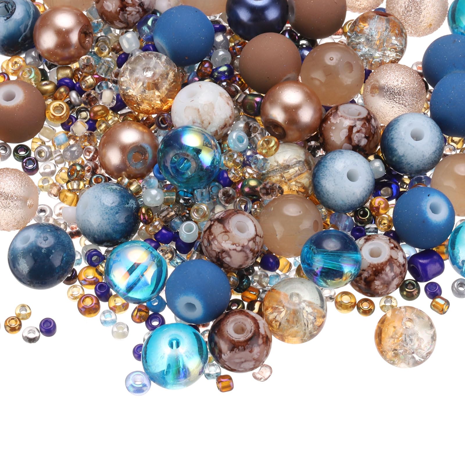 PATIKIL 2-8mm Assorted Glass Resin Beads