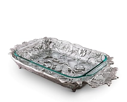 Arthur Court Butterfly Casserole with 3-Quart Pyrex