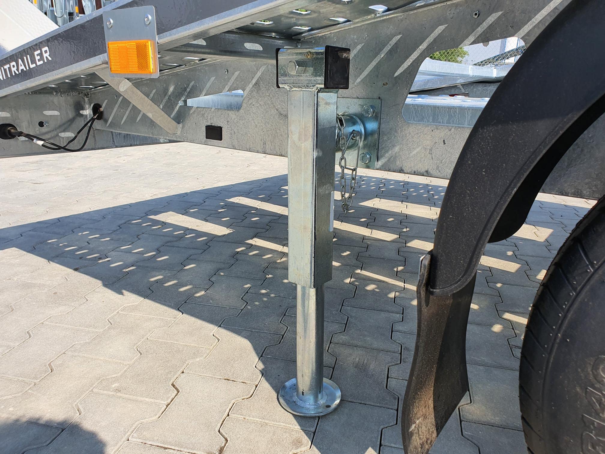 WINTERHOFF SF60-19-280 ausziehbare Kurbelstütze für Anhänger 1300 kg 415-655 mm, 48 mm Vierkantprofil, stabile Konstruktion, komfortable Höhenverstellung und sichere Positionierung