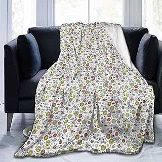 COFEIYISI Franela Manta para Cama Sofá Silla,Nave Espacial Cosmos Colorido Luna Imprimir,Cálida,Cómoda Y Duradera 100x127cm