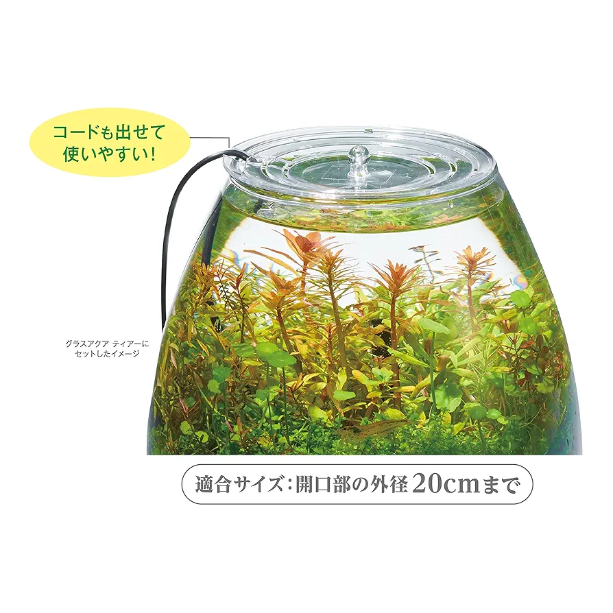 超お得 グラスアクアリウム 6点セット GEX 観賞魚飼育水槽セット 水槽セット グラスアクア PERCO T-WH