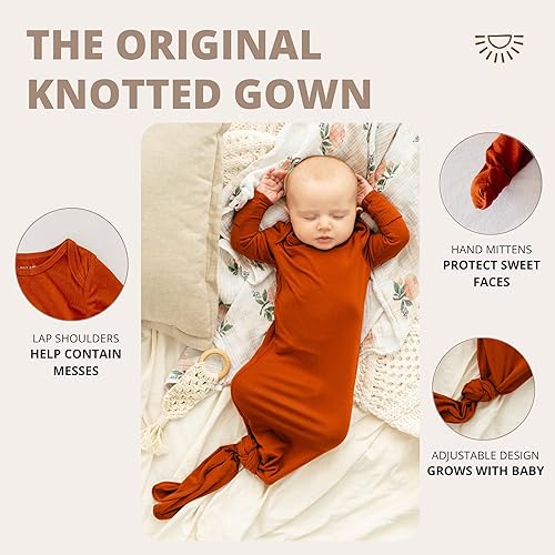 Miniatura 3 de Vestido de bebé extra alto, viscosa súper suave de bambú recién nacido para bebé niña y niño