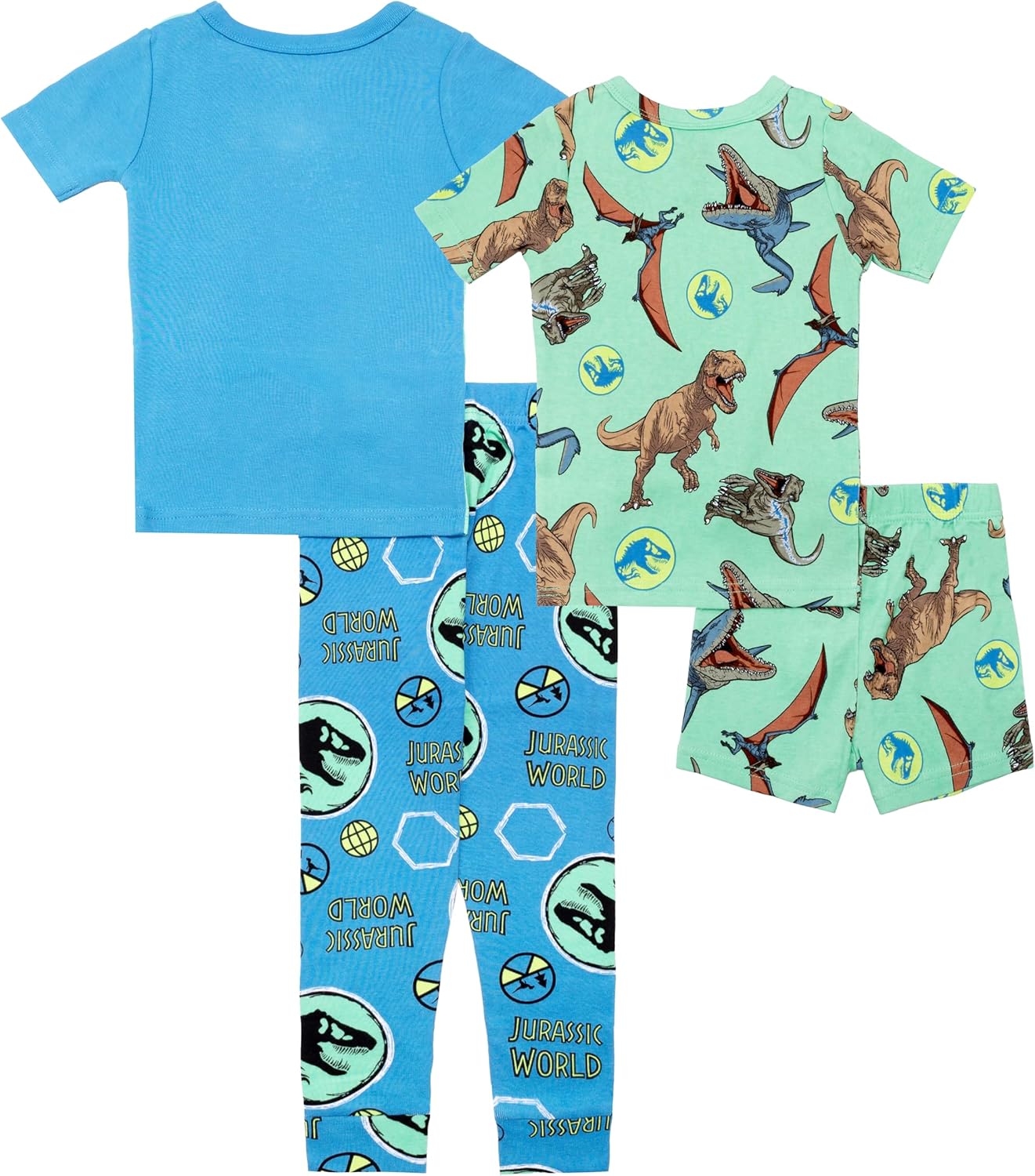 Jurassic World boys 4-piece Snug-fit Cotton Pajama Set, Soft & Cute for Kids - Image 6