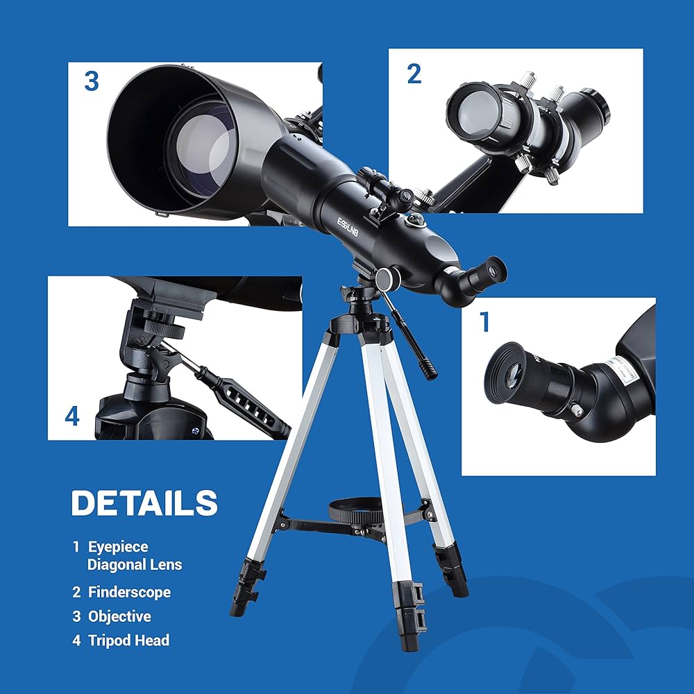 ESSLNB Telescope For Adults 700X70mm With K4/10/20