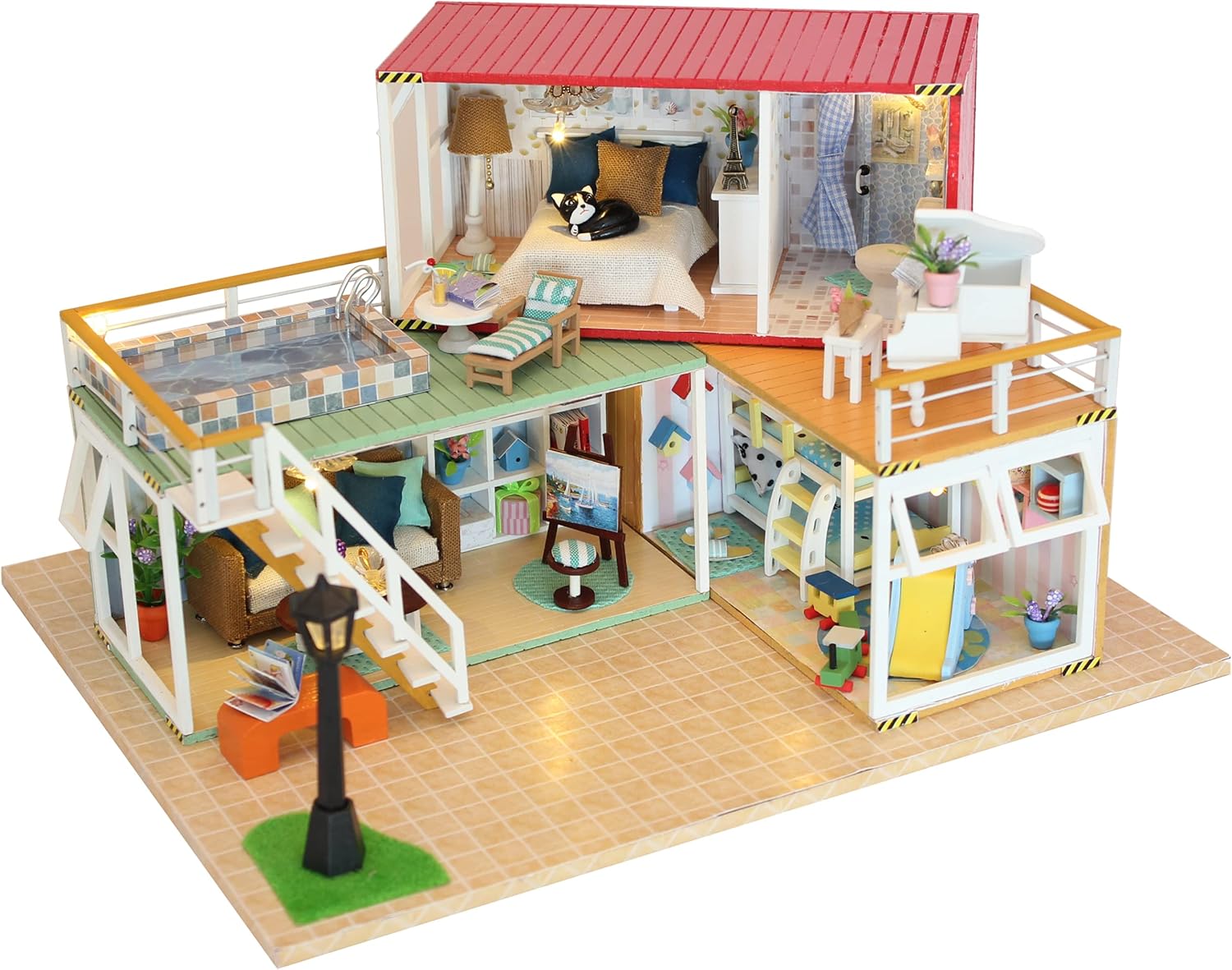 Buy DIY Miniature Dollhouse Kit Container Home A Miniature House Kit