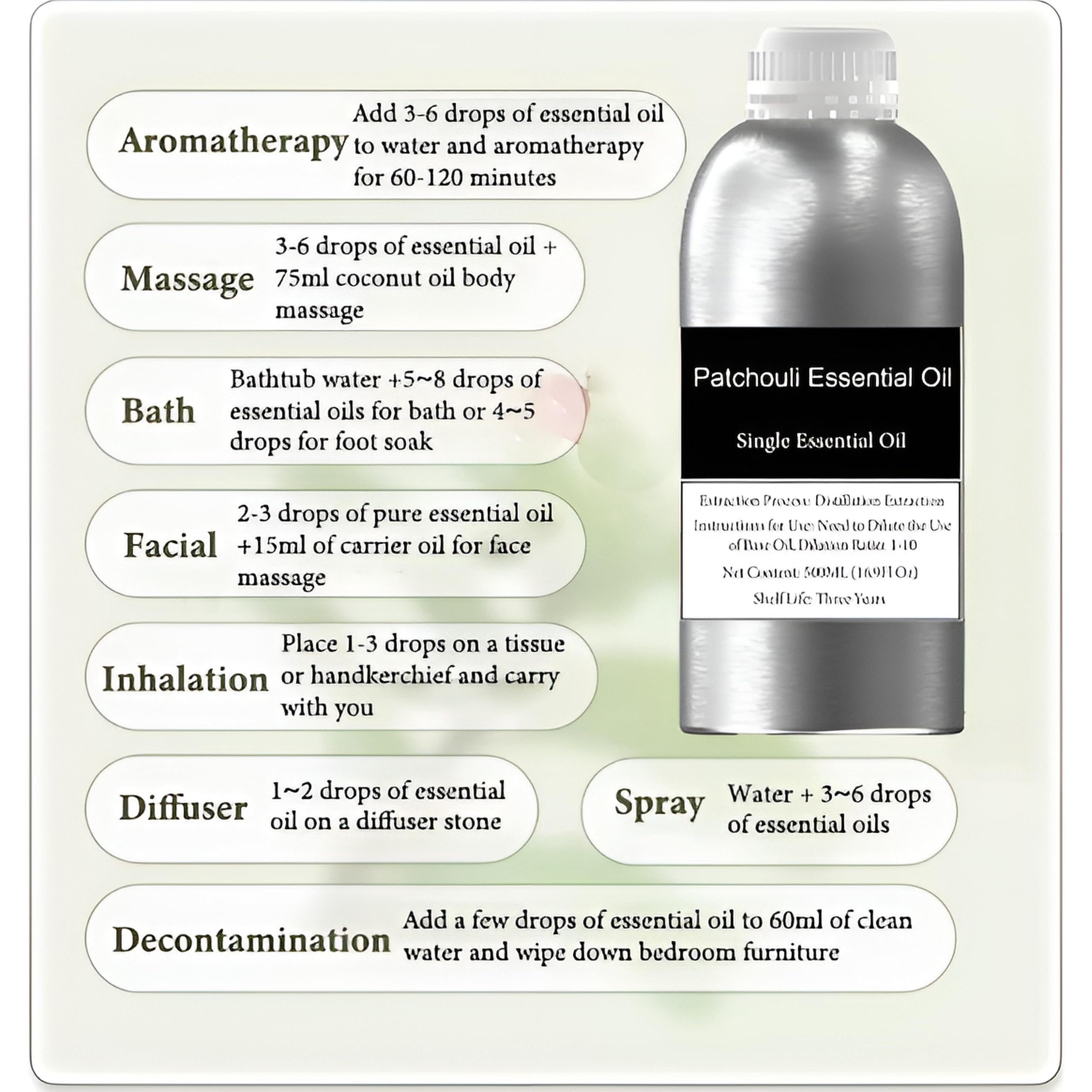 Olejek eteryczny z paczuli, 100% czysty naturalny olejek paczulowy do pielęgnacji skóry, mydło do samodzielnego wykonania, olejek zapachowy, organiczny olejek aromaterapeutyczny paczulowy do dyfuzora,