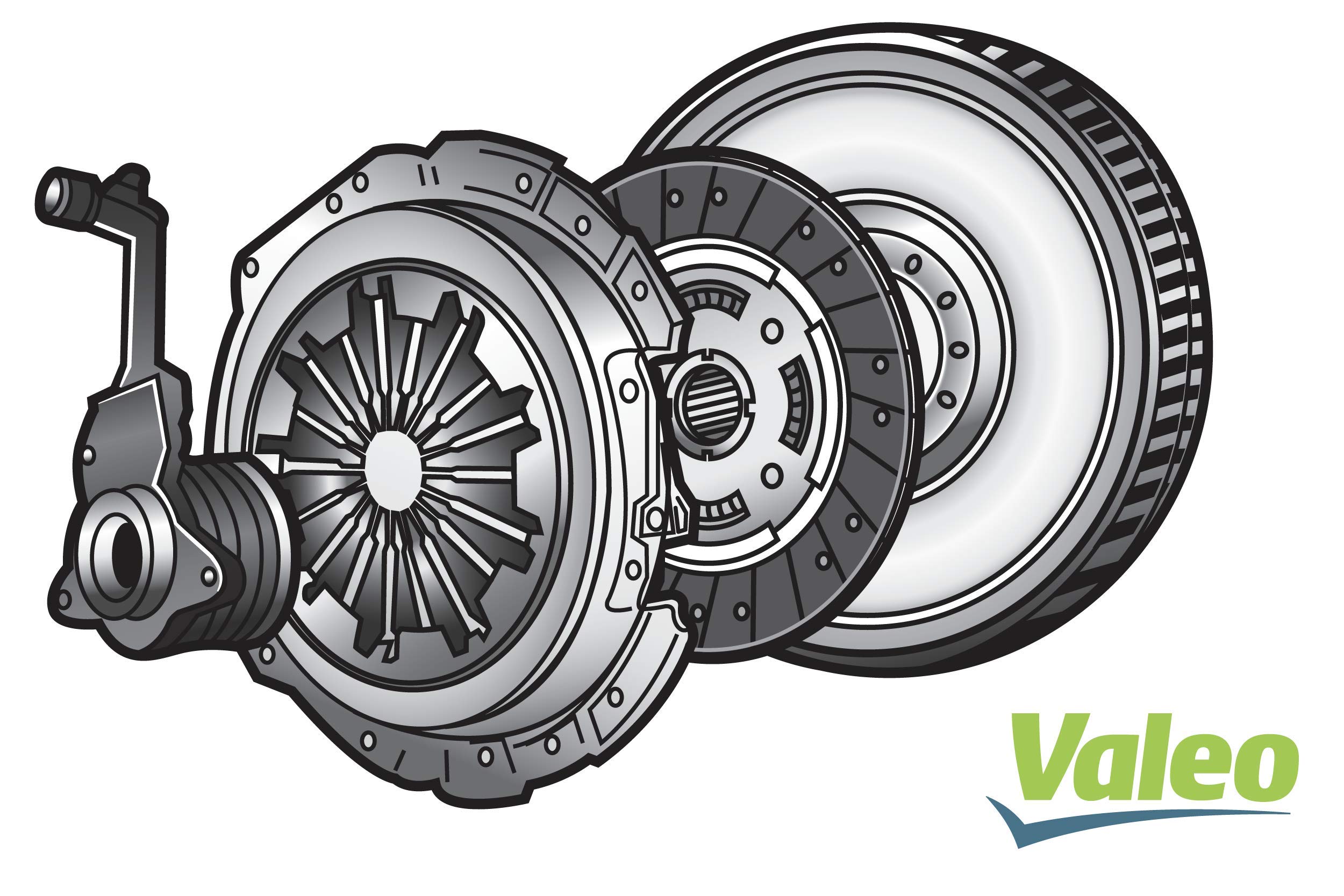 Valeo Kupplungssatz 845039 - Druckplatte Außendurchmesser: 240 mm, mit Druckplatte, mit Scheibe, Mit Schwungrad: Einmassenschwungrad