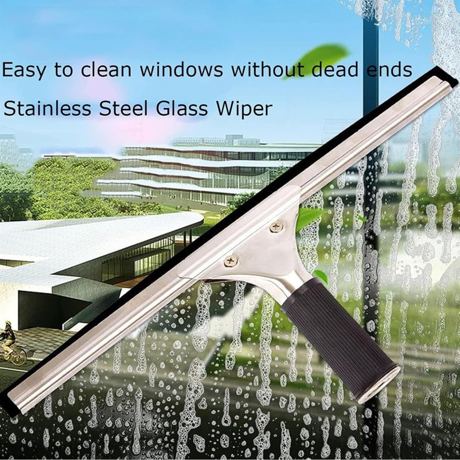 Teles - Kit de limpiador de ventanas extensible, poste de alimentación de agua con cepillo y arandela pulverizadora para limpieza sin esfuerzo de ventanas y paneles solares, herramienta ajustable y