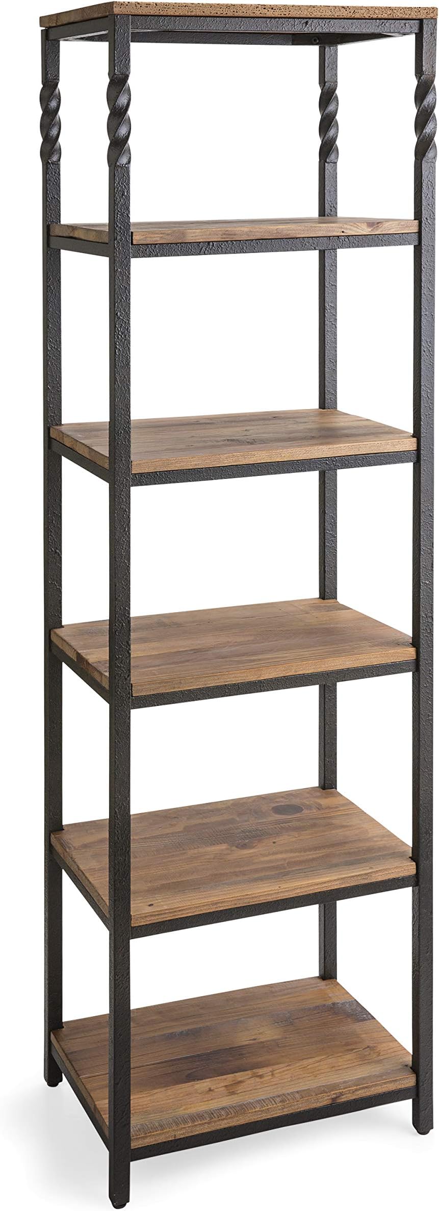 Plow & Hearth Deep Creek Etagere Storage Stand with Shelves - 20''W x 14''D x 68''H