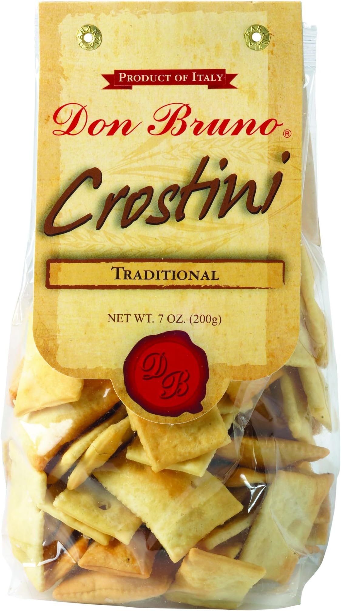 Roland Foods Don Bruno Traditional Crostini, 7 Ounce Bag, Pack of 6