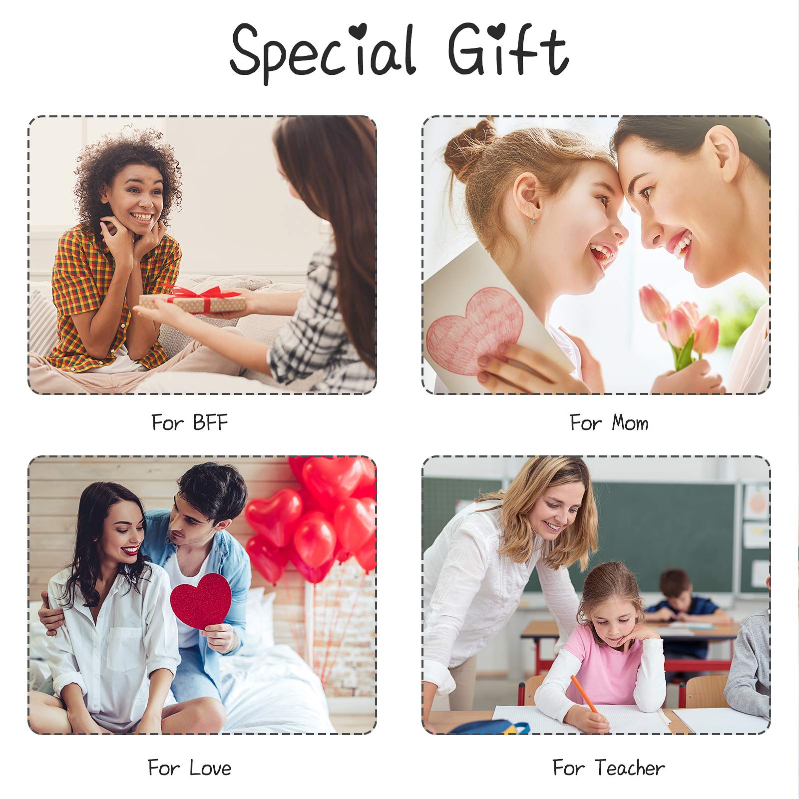 Hicarer DIY Morse Code Bracelet Making Kit, 800 Round and 800 Long Tube Spacer Beads Handmade Adjustable Bracelets Necklaces 20 Morse Code Decoding Card and 20 Yard Twine Cord - Image 6