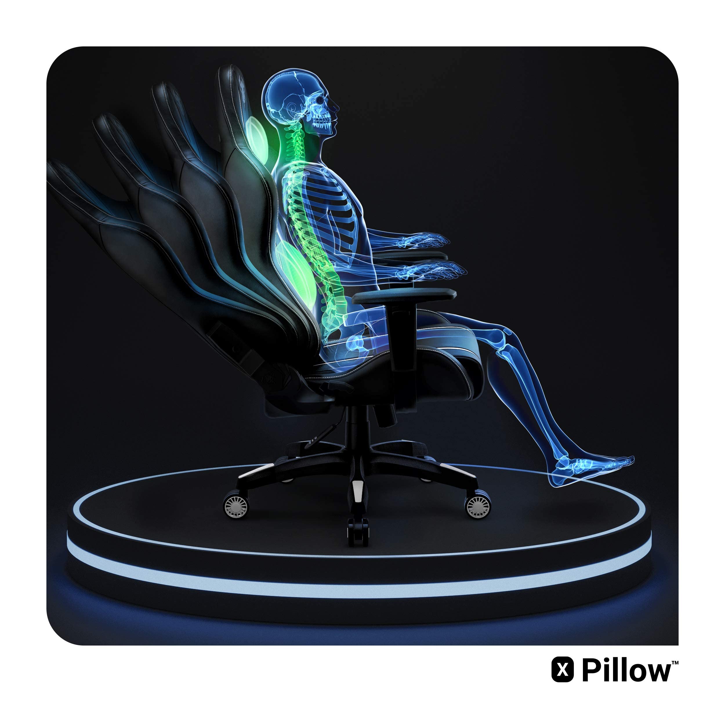 Diablo Sedia Gaming Ergonomica X-One 2.0 | Poltrona Gaming con Braccioli Regolabili, Supporto Lombare, Funzione di Inclinazione | Sedia Gamer 160 kg, Gaming Chair, Sedia da Ufficio | King (XL) | Rosso