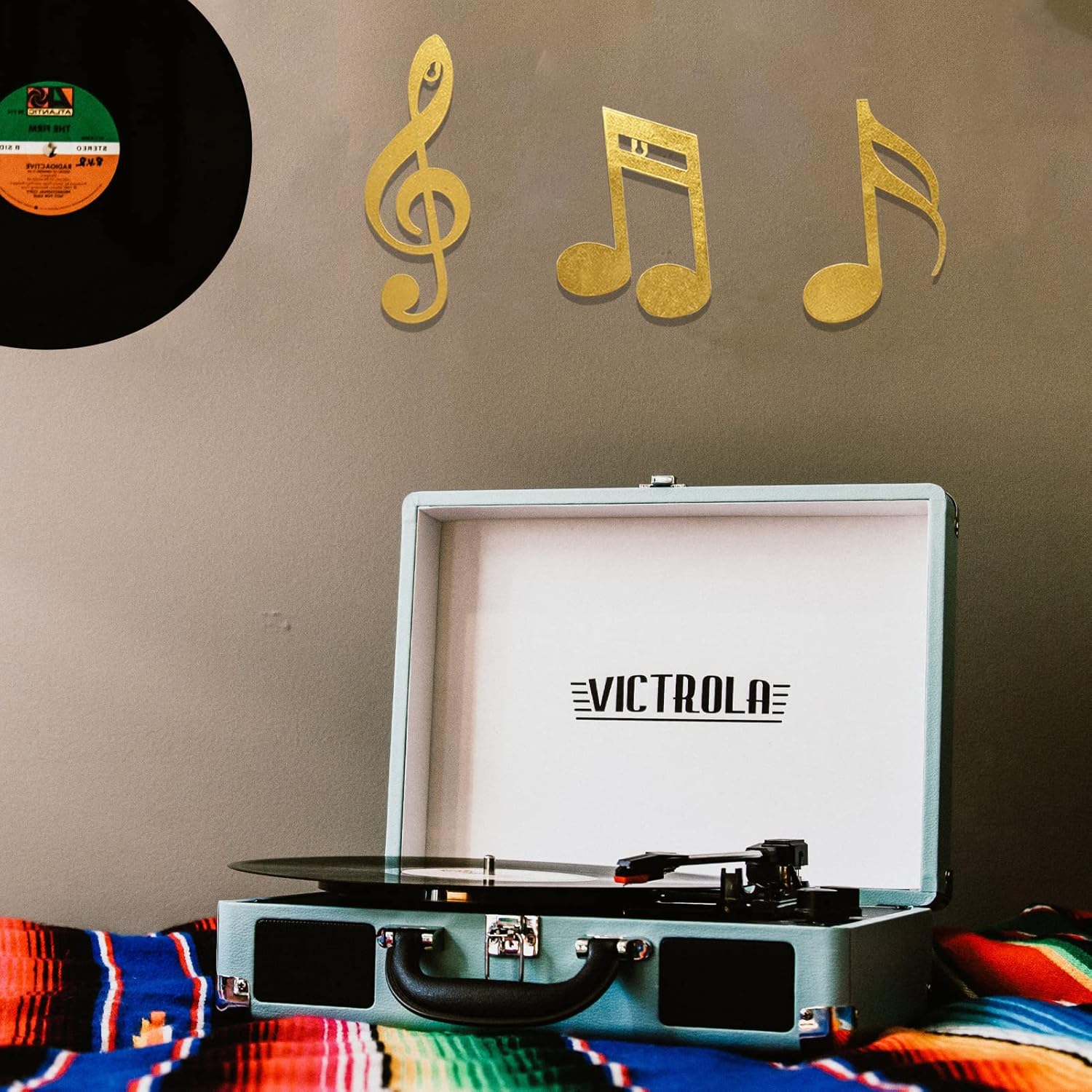 wotieuns Metal Music Note Wall Decor Treble Clef Music Wall Art Golden 3 Piece Set - Image 4