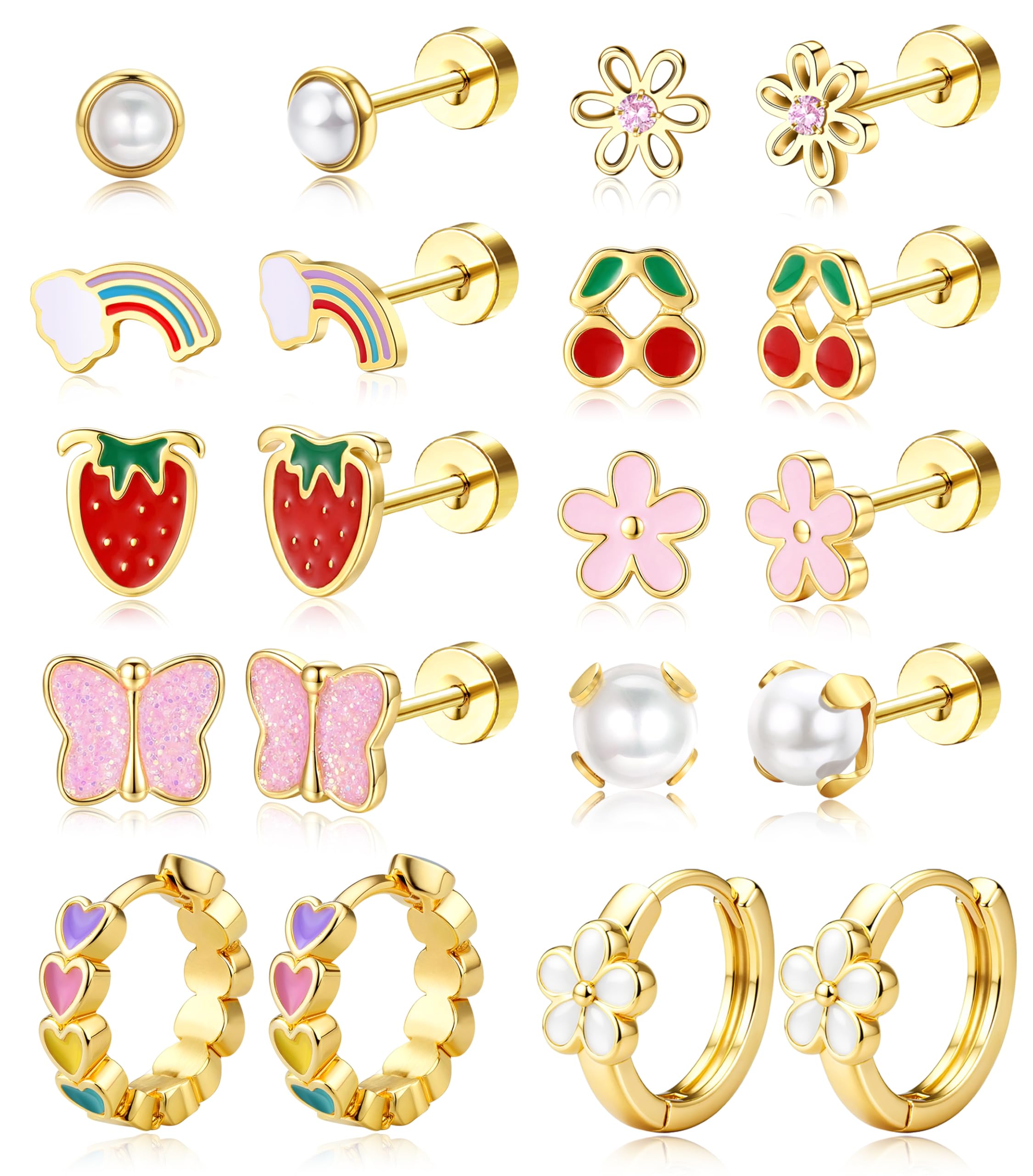 SAILIMUE Flat Back Earrings