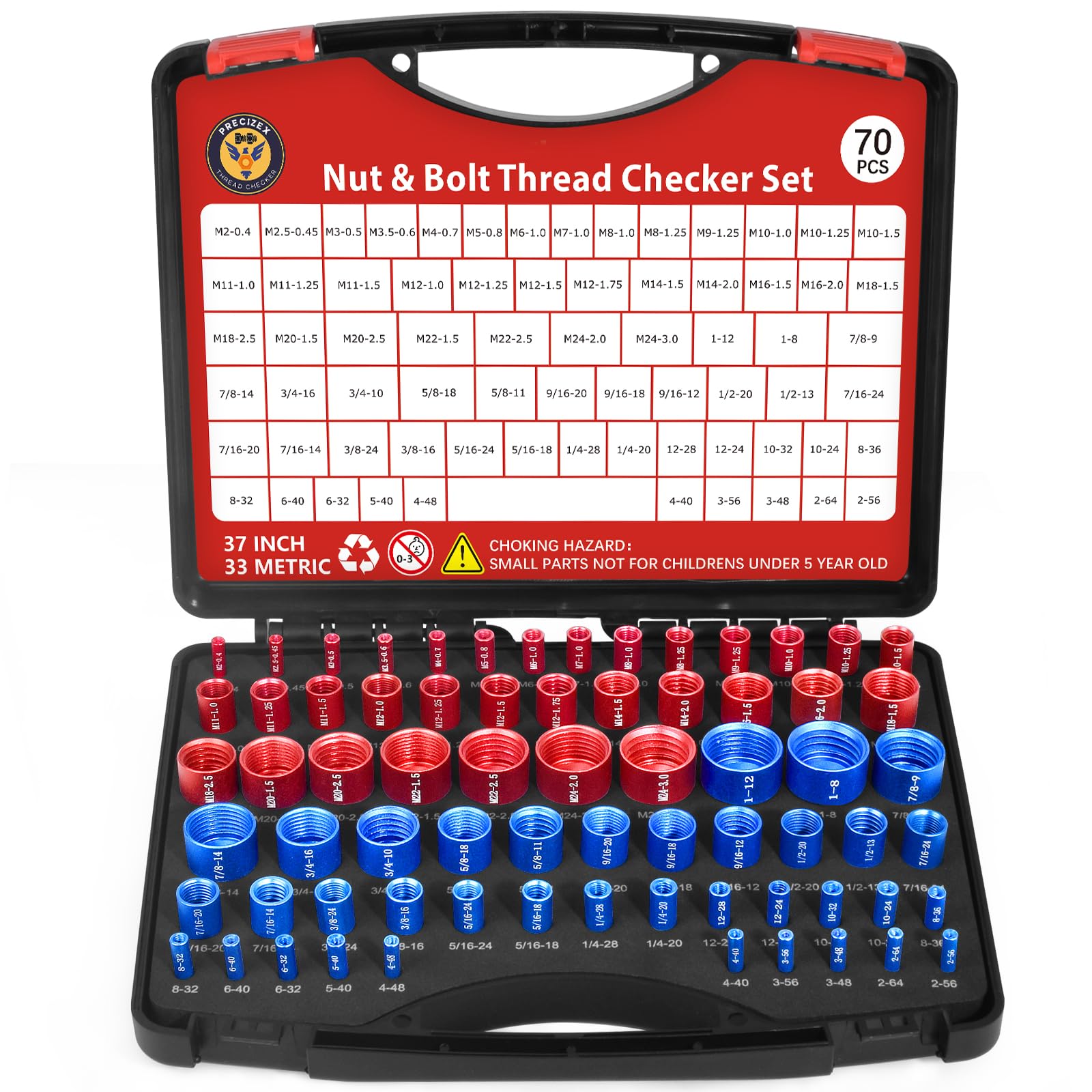 Photo 1 of Precizex 70 Pcs Thread Checker Set