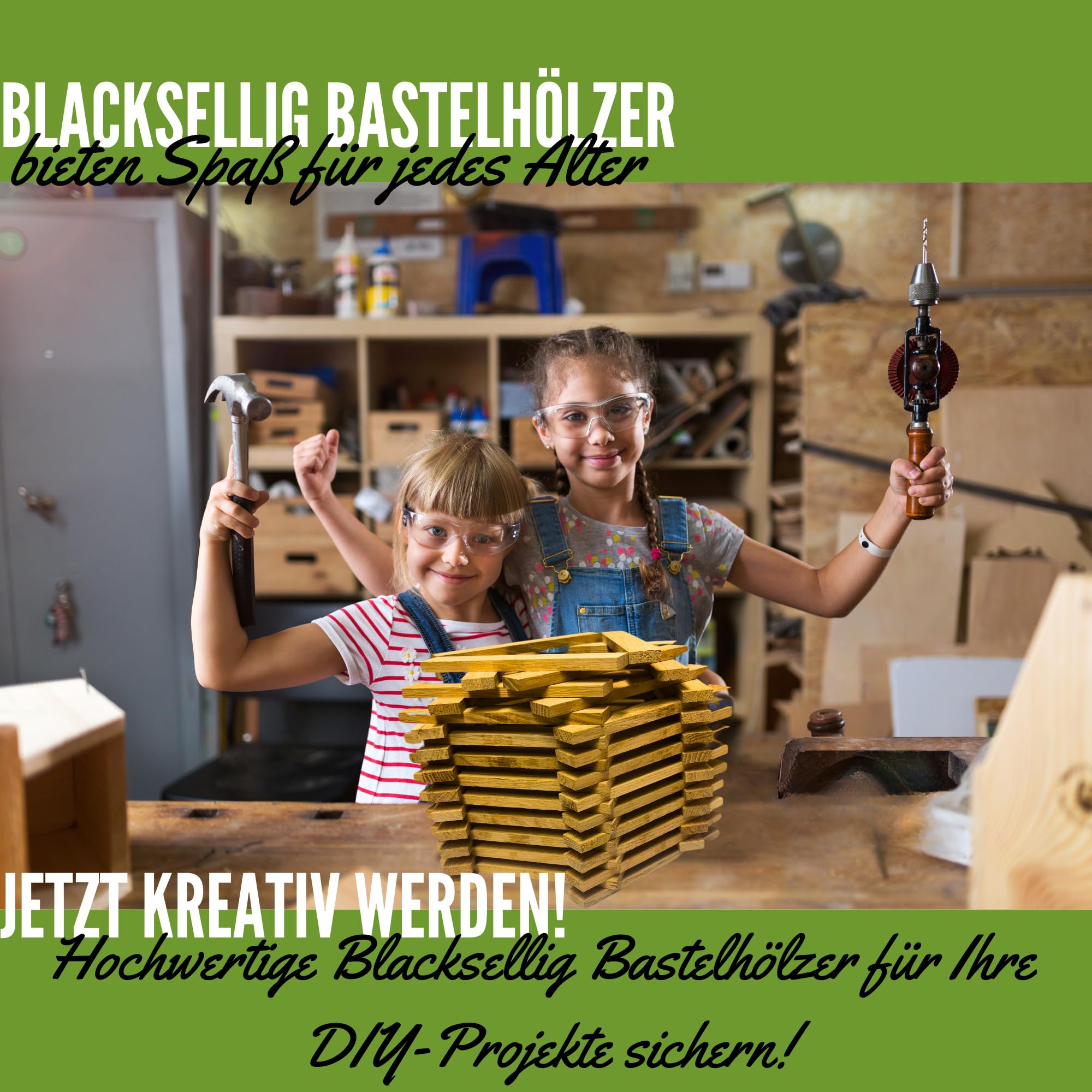 Bastelklötze aus Holz 22 x 8 x160mm Eiche – DIY, Modellbau & Dekoration. Unbehandeltes Naturprodukt, vielseitig nutzbar für kreative Projekte und Handwerksideen. (800 Stück)