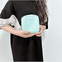 Vista 7 de Bolsa de maquillaje, bolsa de letras de chenilla, bolsa de nailon con cremallera para cosméticos, bolsa de almacenamiento de artículos de aseo