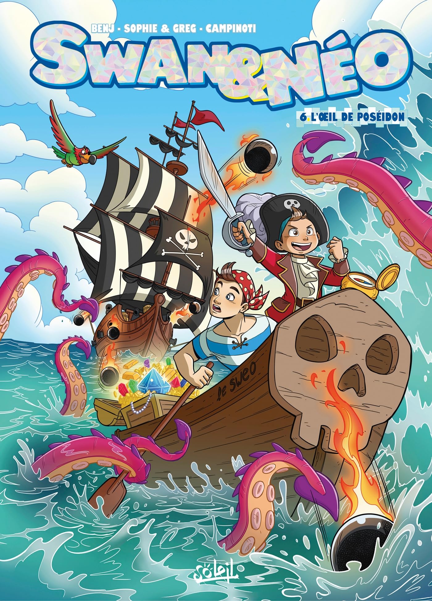 Soleil Bande dessinée Swan et Néo T06: L'OEil de Poséidon