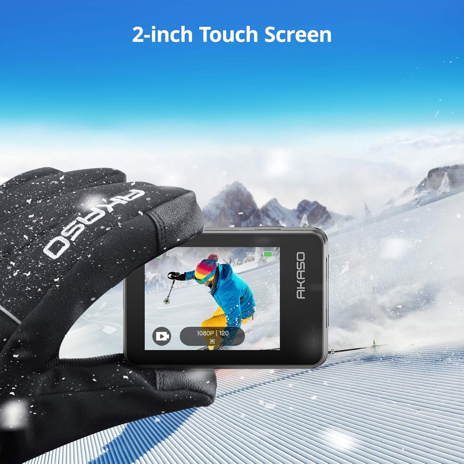 AKASO Brave 7 4K30FPS 20MP WiFi Action Camera with Touch Screen IPX8 33FT Waterproof Camera EIS 2.0 Zoom Support External Mic Voice Control with 2X 1350mAh Batteries Vlog Camera : Electronics