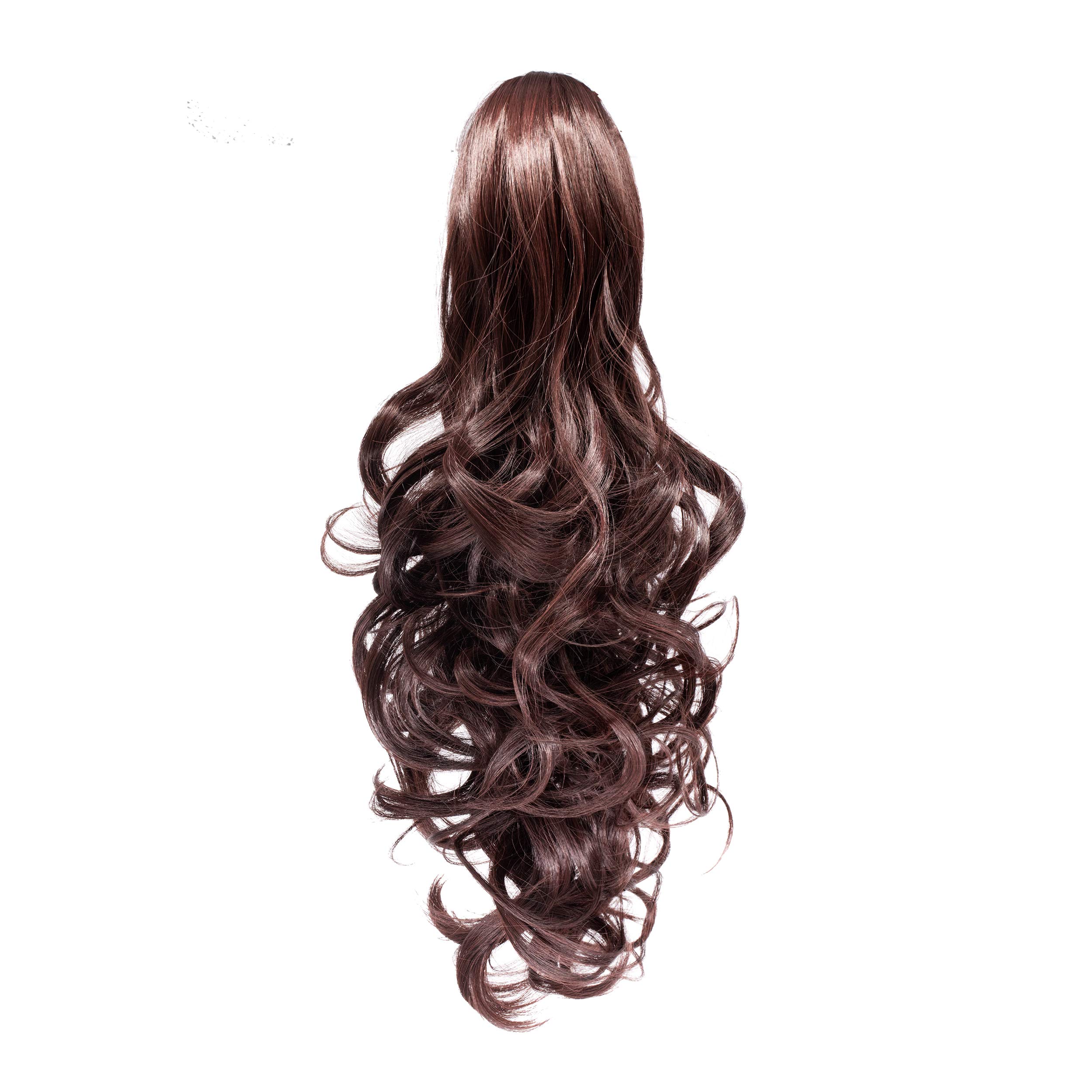 OneDor 20" Curly Synthetic Clip In Claw Drawstring Ponytail Hair Extension Synthetic Hairpiece 190g with a jaw/claw clip (R2/33)