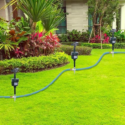 Miniatura 5 de Sensor de movimiento para césped al aire libre, rociador de agua, rociador activado por movimiento, para gatos, conejos, pájaros, perros, repelente