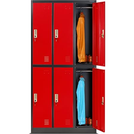 Jan Nowak Umkleideschrank 5B2A - 10 Fächer Metallschrank 172x136x45 Cm Weiß