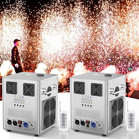 Cold Spark Dmx Macchina Pirotecnica A Freddo D-MX - Effetto Scintille Bianche Per Feste, Matrimoni, Eventi, 530W Cold Spark Machine - Foto 14