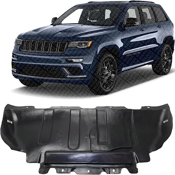 Front Engine Splash Shield Under Cover Plastic Direct Replacement Compatible with 2011-2024 Dodge Durango / 2011-2021 Jeep Grand Cherokee CH1228120 68091772AB